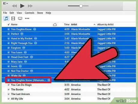Image titled Select Multiple Songs in iTunes Step 3