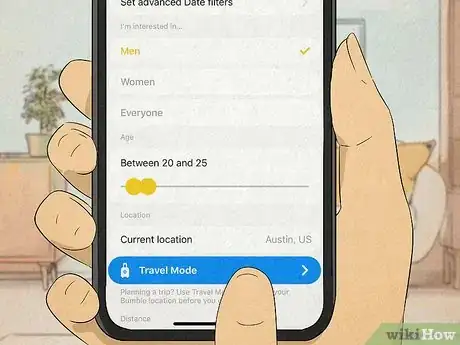 Image titled Change Location on Bumble Step 1