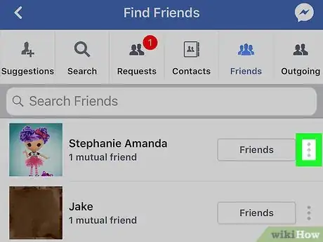 Image titled Edit Your Friends List on the Facebook App on iPhone or iPad Step 10