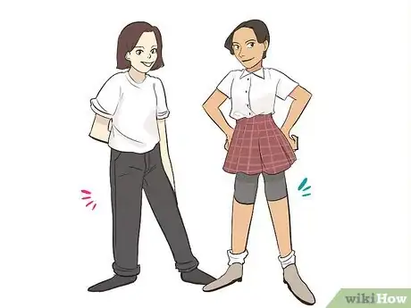 Image titled Add a Tomboy Touch to a School Uniform Step 2