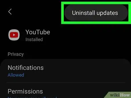 Image titled Uninstall YouTube Updates Step 5