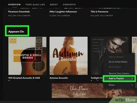 Image titled Add an Artist to a Spotify Playlist Step 12