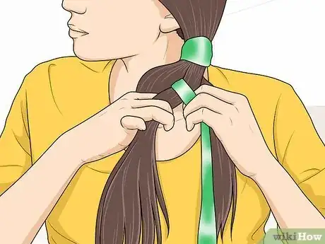 Image titled Braid Your Hair with a Ribbon Step 5