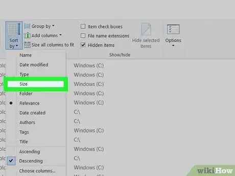Image titled Find the Largest Files in Windows 10 Step 8