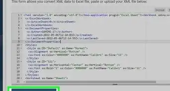 Convert XML to Excel