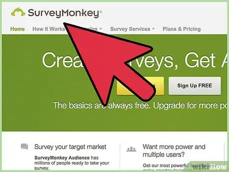 Image titled Create an Online Survey With Surveymonkey Step 1