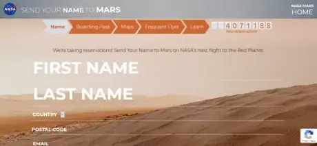 Image titled Send Your Name to Mars Homepage.png