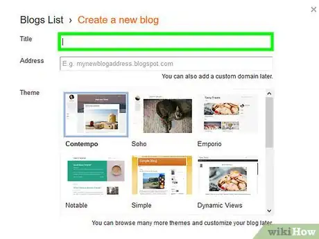 Image titled Create a Blogger Blog Step 4