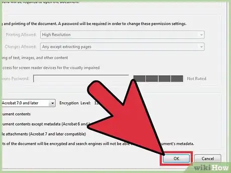 Image titled Create a Password Protected PDF Document in Adobe Acrobat (Using a Security Envelope) Step 11