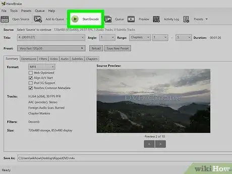 Image titled Use Handbrake to Rip a DVD Step 7