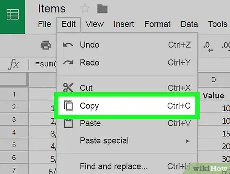 Image titled Copy Formulas on Google Sheets on PC or Mac Step 5