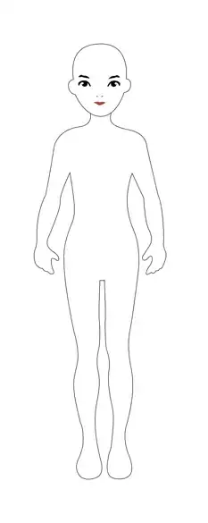 Image titled Draw a Paper Doll Step 1