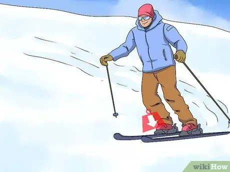 Image titled Turn when Skiing Step 5