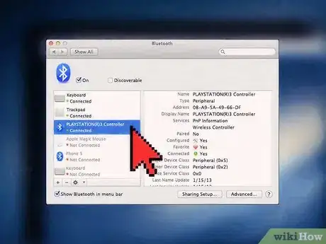 Image titled Connect PS3 Controller to Mac Step 6