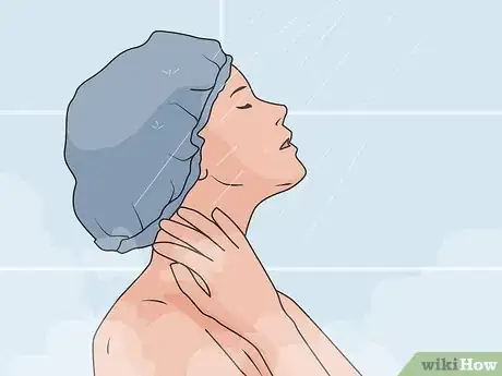 Image titled Cover Your Ear in the Shower Step 1