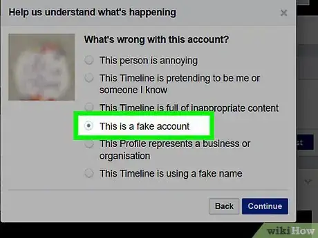 Image titled Report a Fake Account on Facebook Step 16