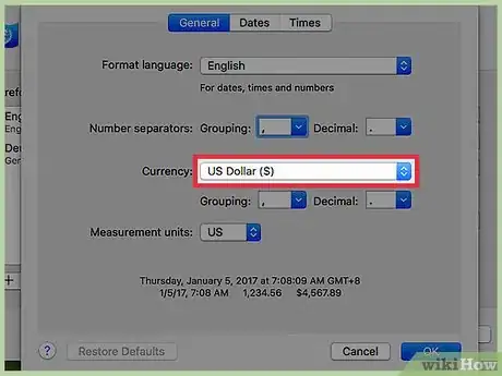 Image titled Change the Default Currency on a Mac Step 5