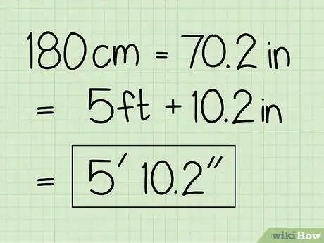 Image titled Convert Human Height in Centimeters to Feet Step 4