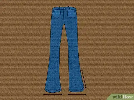 Image titled Cut Jeans to Make a Wider Leg Step 1