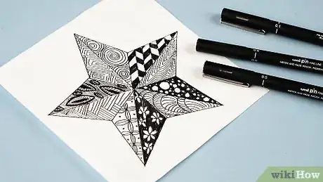 Image titled Make a Zentangle Step 2