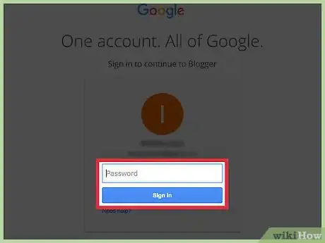 Image titled Log Into Blogger Step 5