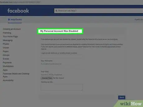 Image titled Reactivate Your Facebook Account Step 11