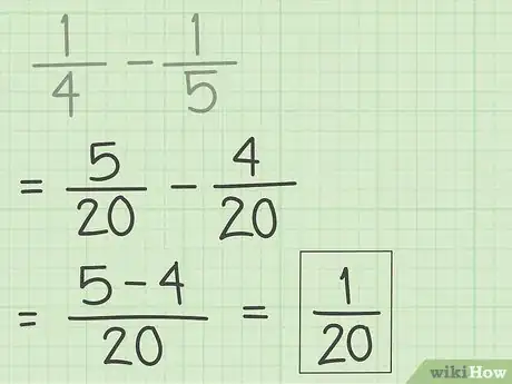 Image titled Subtract Fractions Step 4