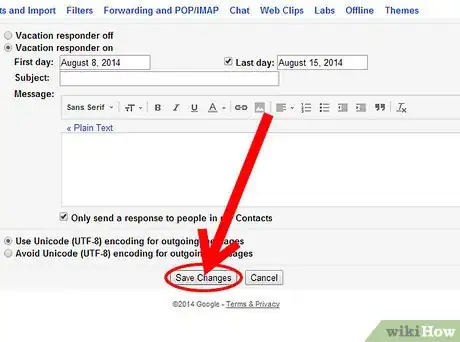 Image titled Create an Autoresponder for Gmail Step 8