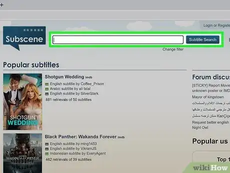 Image titled Download Subtitles from Subscene Step 1