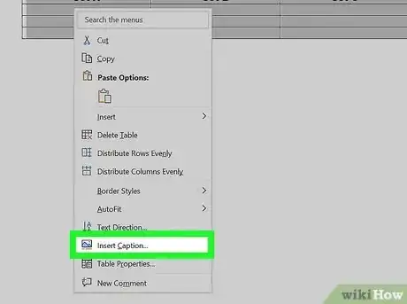 Image titled Add a Caption to a Table in Word Step 2