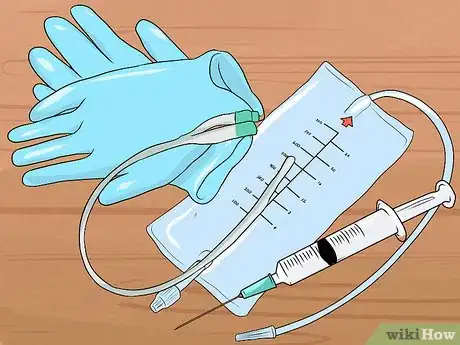 Image titled Change a Super Pubic Catheter While Maintaining Sterile Field Step 1