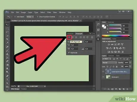 Image titled Justify Text in Photoshop Step 9