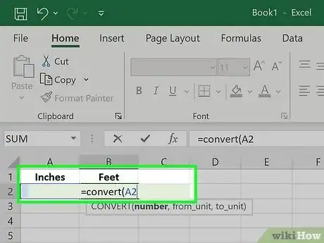 Image titled Convert Measurements Easily in Microsoft Excel Step 5