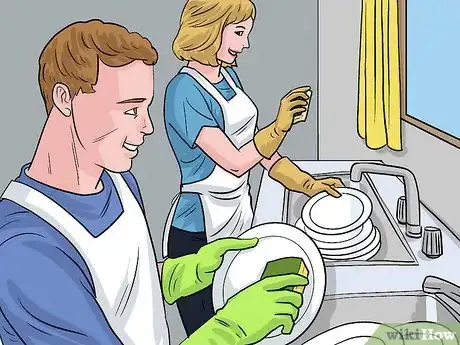 Image titled Have Fun While Washing Dishes Step 2