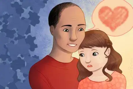 Image titled Man Shields Autistic Girl from Autism Speaks.png