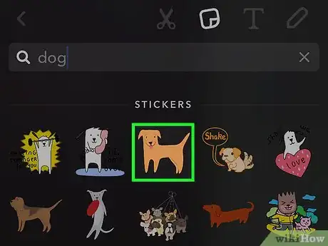 Image titled Pin Stickers to Snapchat Videos Step 4