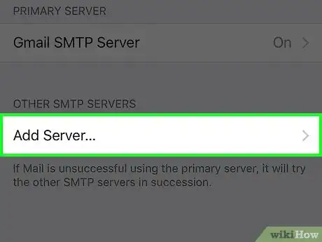 Image titled Set the Outgoing Mail Server on an iPhone Step 7