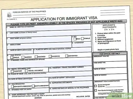 Image titled Apply for a Philippines Visa Step 3