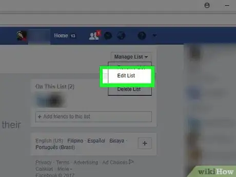 Image titled Make Friends Lists on Facebook Step 10