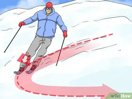 Image titled Turn when Skiing Step 3