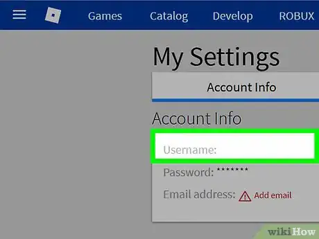 Image titled Change Usernames on Roblox Step 5