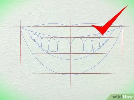 Image titled Draw Teeth Step 1