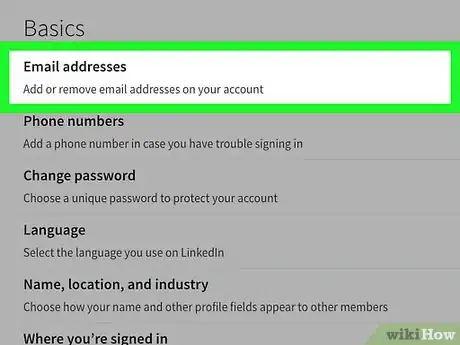 Image titled Change Your Email Address on Linkedin Step 17