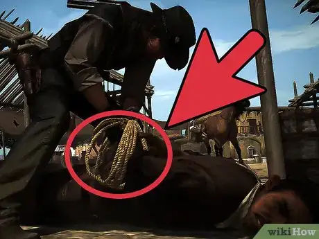 Image titled Use the Lasso in Red Dead Redemption Step 4