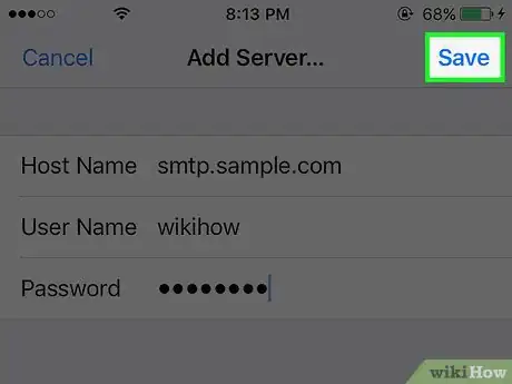 Image titled Set the Outgoing Mail Server on an iPhone Step 9
