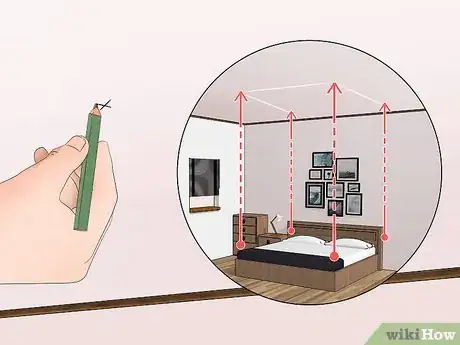 Image titled Hang Curtains Around a Bed Without Drilling Step 2