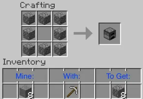 Image titled Make a Furnace in Minecraft Recipe.png