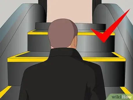 Image titled Get On and Off an Escalator Step 2