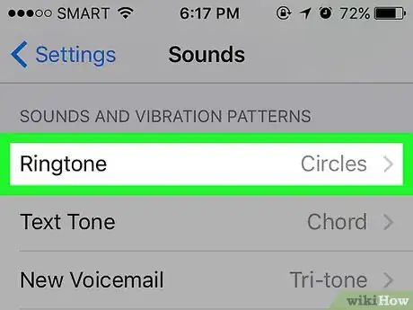 Image titled Change the Default Ringtone on iPhone Step 3