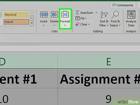 Image titled Unhide Columns in Excel Step 19